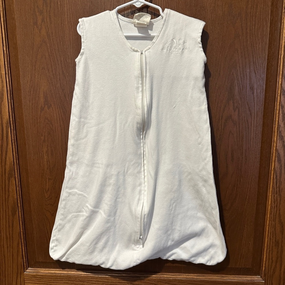 Halo SleepSack Wearable Blanket Organic Cotton White Moon Stars 6-12‎ Months Med